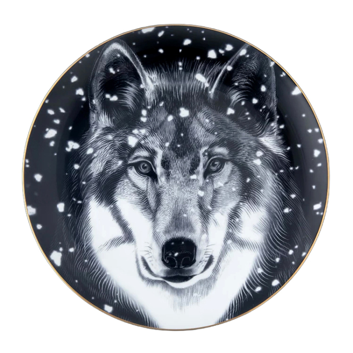 A gift set made of porcelain "Totem. The Wolf"